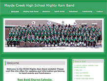 Tablet Screenshot of mchsramband.org